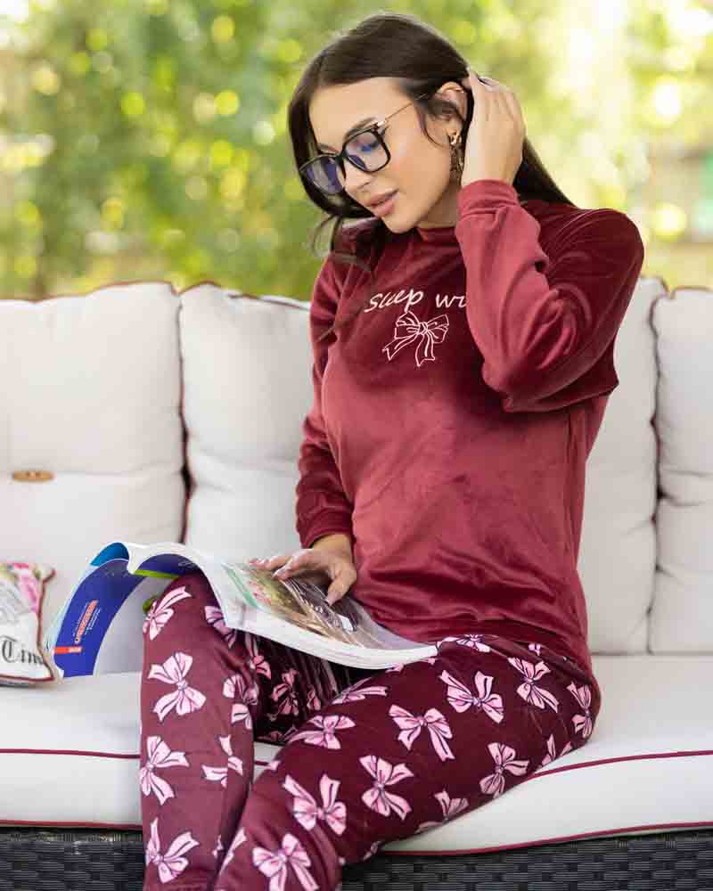 بيجامة حريمي هايدي مطبوعه 3