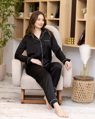 منامة حريمي ساتان سادة بكم (1) - WELLA EGYPT