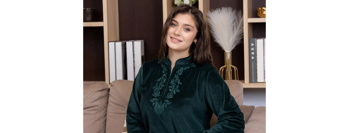 عبايات شتوي مطرزة من WELLA EGYPT